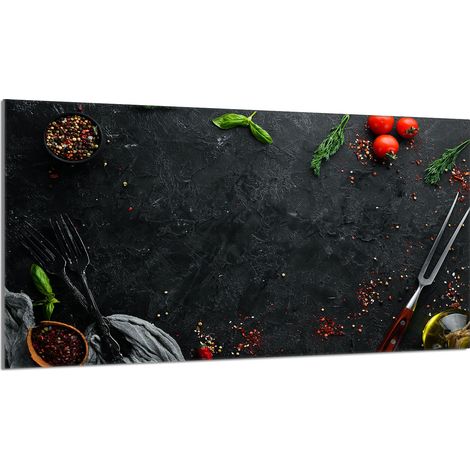 Placa de protección de horno de vidrio 90x52 Pizarra (1/5)
