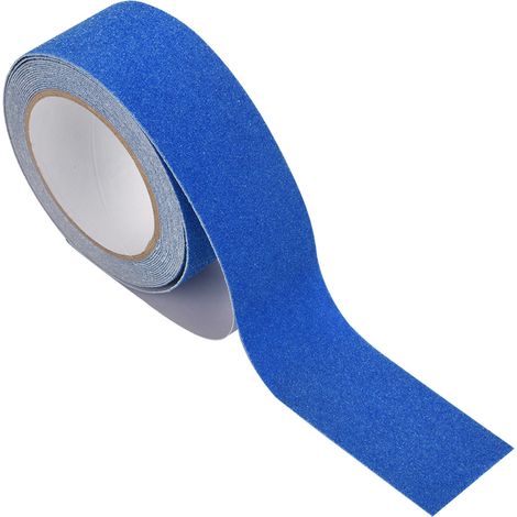 Cinta antideslizante de PVC de 5 cm – adhesiva para escaleras, suelos, seguridad y decoración (azul) (1/5)