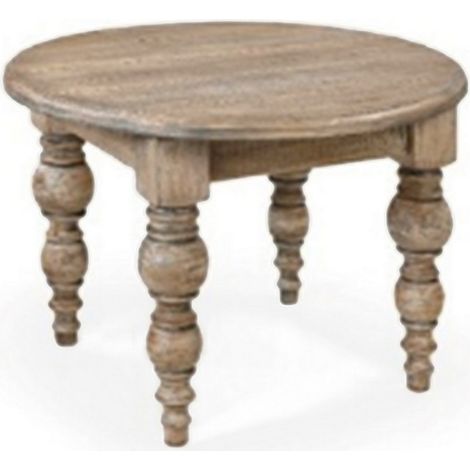 The Rutland Collection Round Coffee Table - Wood - L90 x W90 x H40 cm - Brown
