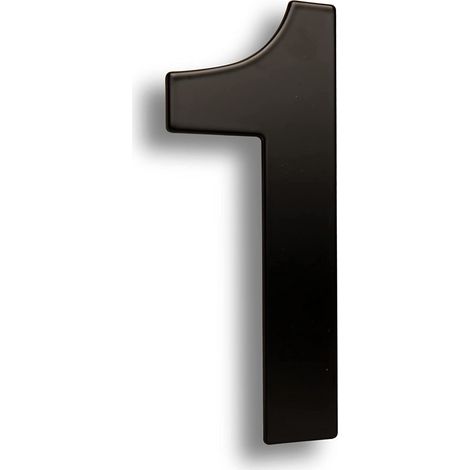 Numero 1 en acero inoxidable 152 mm Negro (1/5)