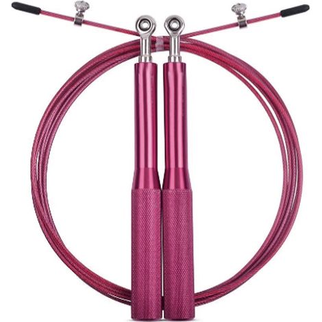 Corde À Sauter - Poignées En Aluminium Anti-dérapantes - Longueur Réglable - Pour Entraînement Fitness Et MMA - 1 Pièce (1/5)