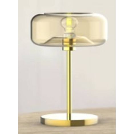 Lampada ophia a forma di fungo, altezza 35 cm, dorata - Atmosphera créateur d'intérieur (1/4)