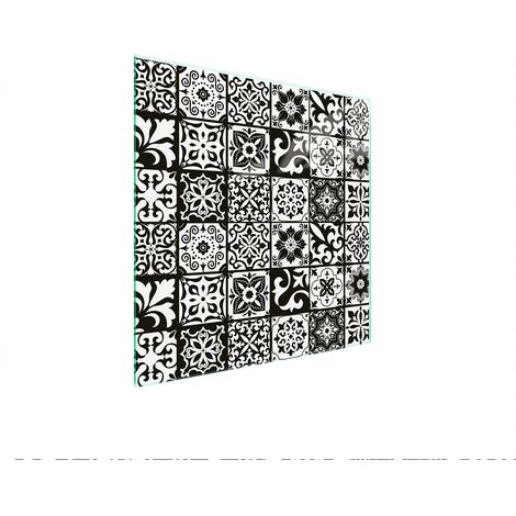 GLASSCHUTZPLATTE FÜR HERD 50x52 MOSAIK