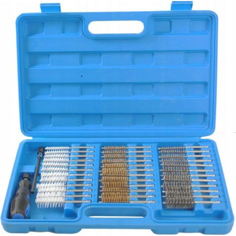 Juego de cepillos de limpieza para asientos de inyectores Silver 38 piezas, limpieza precisa de depósitos de carbonilla, compatible con múltiples motores diésel