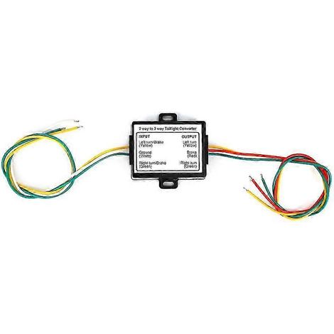 Adaptateur de faisceau de câblage pour système électrique de convertisseur de remorque compatible 2 à 3 fils, convertisseur de feux arrière américain KNS (1/5)