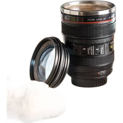 Tazza termica per caffè, tè, obiettivo grande, macchina fotografica per fotografi (1/3)