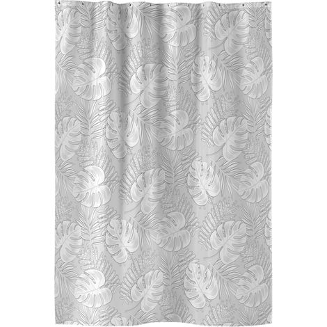 Rideau de douche feuillage moderne 180 x 200 cm (1/2)