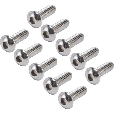 100 vis à tête cylindrique creuse M4 en acier galvanisé pour l'industrie des machines de précision 2802-0004-0012 (1/5)