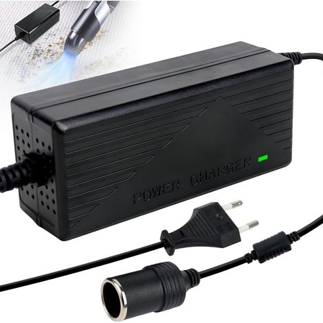 220 V to 12 V Converter, 220 V 12 V Cigarette Lighter Transformer, Electric Car Cigarette Lighter Socket 15 A Mains Charger for Tyre Inflator Vacuum Cleaner Refrigerator (1/5)
