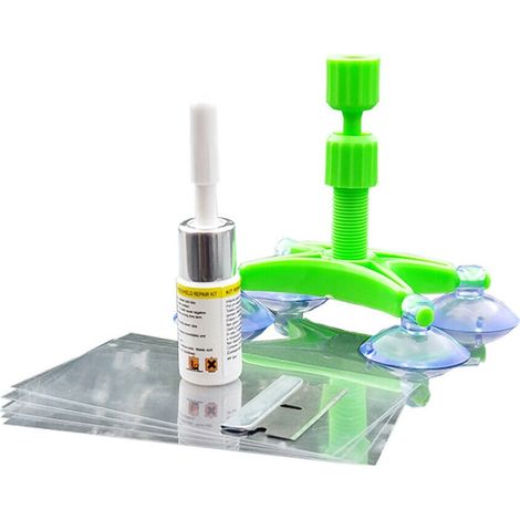 Kit De Réparation De Fissures Pour Pare-Brise - Colle Spécifique Pour Verre Automobile - Réparation DIY De Chips Et Étoiles - 1 Set (1/5)
