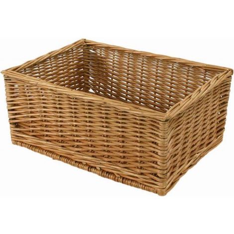 Cesta espositore in vimini rettangolare cm 45x30xh15