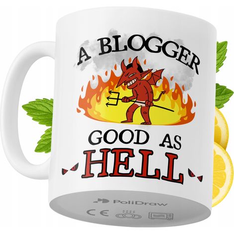Lustiger Kaffee- oder Teebecher für Blogger mit witzigem Textdesign – ideal für Geburtstage, Namenstage, Feiertage und besondere Anlässe. Hochwertiger Becher für Zuhause, Büro und Arbeit. Farbe: Weiß,