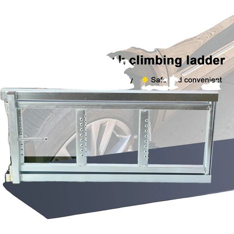 Escalera de acceso, aleación de aluminio de alta resistencia, capacidad de carga 150 kg, dimensiones plegada 120 cm x 30 cm x 10 cm, dimensiones desplegada 120 cm x 30 cm x 160 cm, apta para su uso en (1/5)