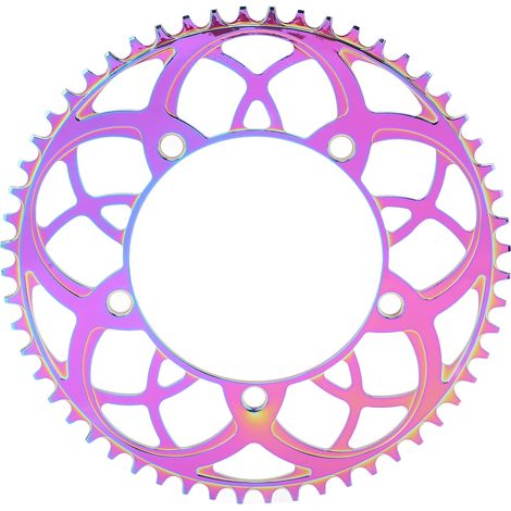 Plateau de vélo BOLANY 56T, réduction de charge, entraxe 130 BCD, dents positives et négatives, multicolore (1/5)
