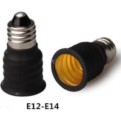 Steckdosenadapter von E12- auf E14-Fassungen mit kleinem Schraubsockel, Direktverkauf. (1/5)