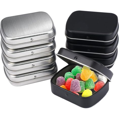 Caja De Almacenamiento Metalica - Con Compartimentos - Para Acuarelas O Pequeños Objetos - 8 Unidades (1/5)