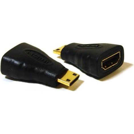 Adaptateur Mini HDMI - - HDMI Femelle - Noir - Connecteur Mâle - Vidéo (1/3)