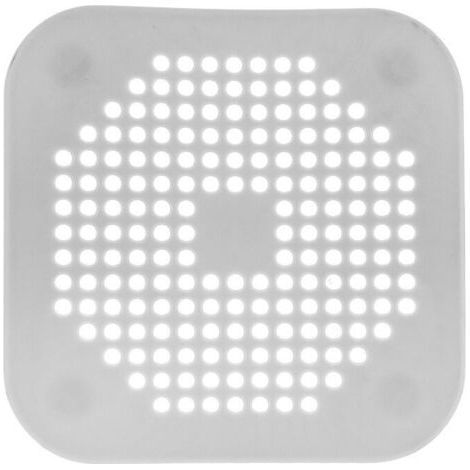 QORVA-3 pièces Francaise Filtre Cheveux Douche Cheveux Douche Filtreevier/Baignoire/Douche en Silicone-Bouchon Caoutchouc Salle de Bain/Cuisine (Gris)