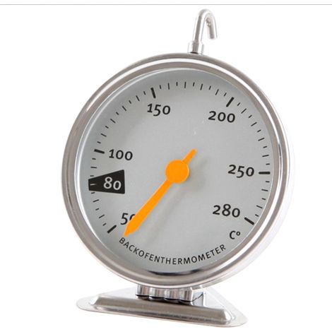 Thermomètre de four en acier inoxydable à cadran vertical 50-280°C outil de cuisson et pâtisserie (1/4)