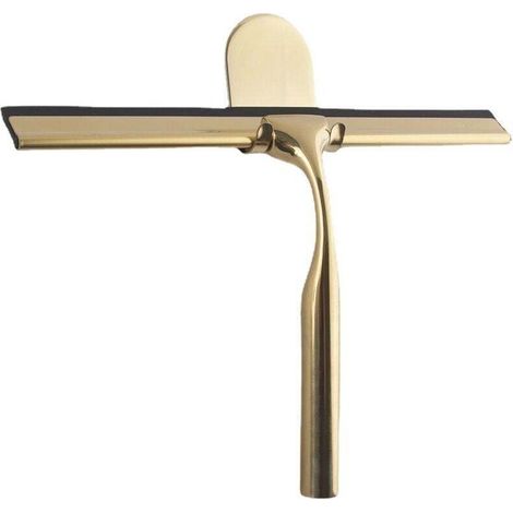 Tergivetro per doccia in acciaio inox color oro per il bagno, tergivetro largo per vetro della doccia, silicone di alta qualità, doccia con supporto senza trapano, per doccia, s (1/3)