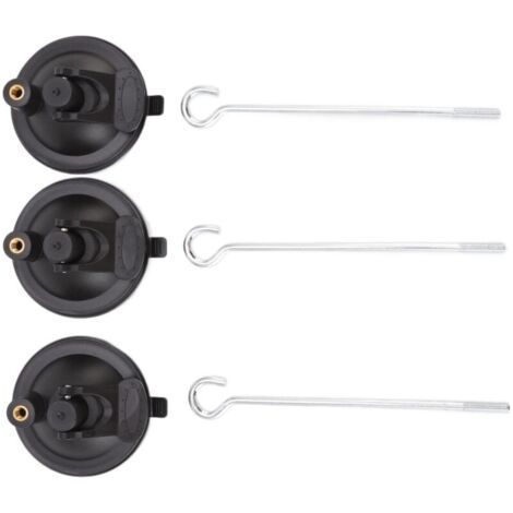 3 Pcs Mangeoire à Oiseaux Mur Cintre Fenêtre Ventouse avec Crochet de Cintre pour Carillons oliens Usine-Chrom (1/5)