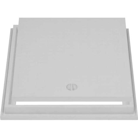 LUCKENDECKEL + RAHMEN "TOP" MIT SCHRAUBEN 30x30 cm