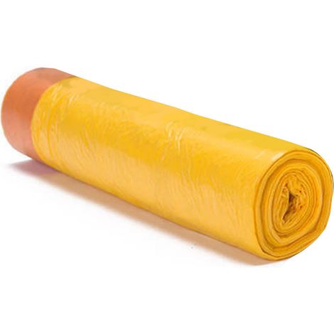 Sacs poubelle à cordon, sacs épais grande capacité pour cuisine, salle de bain et bureau, lot de 15