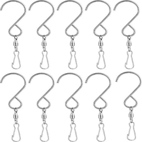 10 Stück drehbare Hakenclips