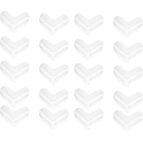 Lot de 20 protections d'angle transparentes pour prévenir les blessures à la tête chez les enfants compatibles avec les tables, les meubles et les produits Sharp. (1/5)