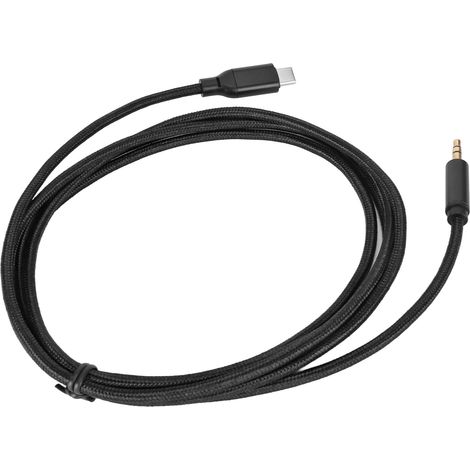 Câble USB-C vers Jack 3.5mm Stéréo Tressé pour Voiture, PS5, Téléphone - 1m, Connexion Directe (1/5)