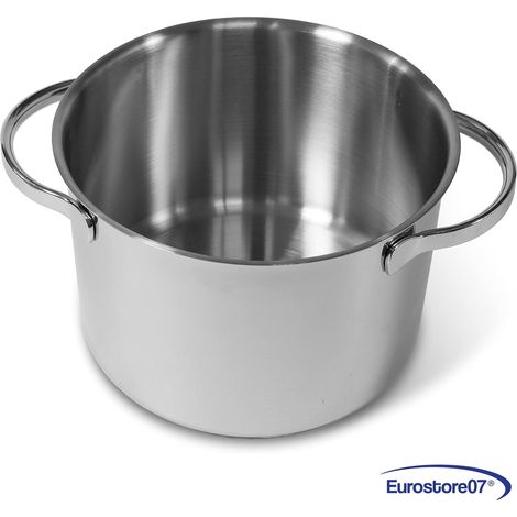 Moneta pentola acciaio ‘allegro inox’ anche per induzione e forno ø cm. 18 (1/4)