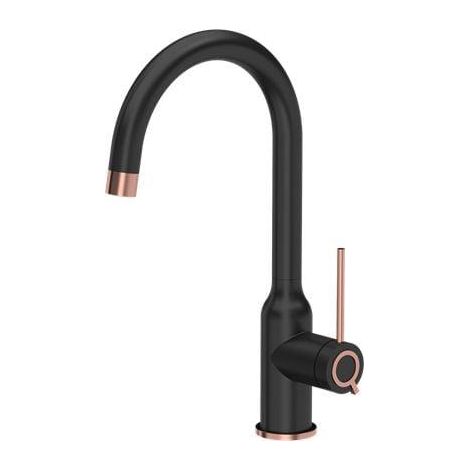 Quadron Ingrid Küchenarmatur schwarz matt 340 mm