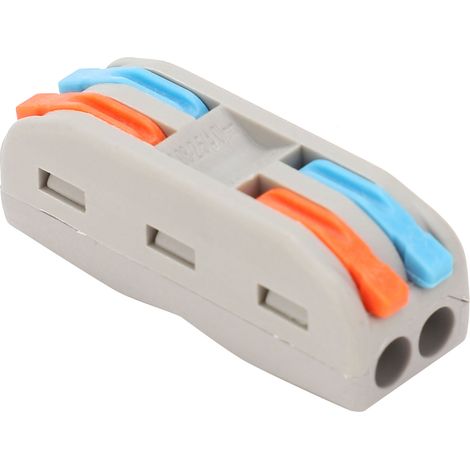 Connecteur fil rapide 5 pièces, borne de jonction SPL-2, câble flexible et rigide, serre-fil électrique, multi-color, pince de connexion conducteur (1/5)