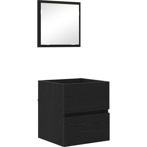Maison Exclusive - Badezimmerschrank Schwarz Eichen-Optik 41 x 38