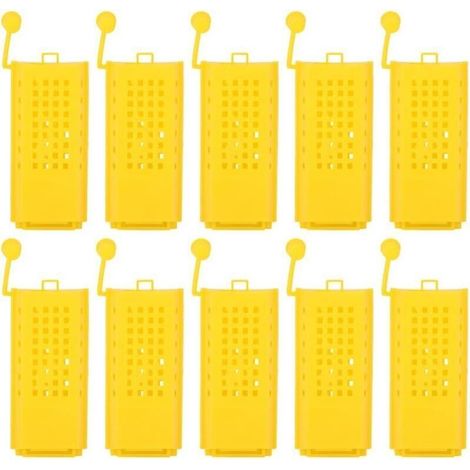 Kit d'apiculture avec 10 cages à reines en plastique. - (1/4)