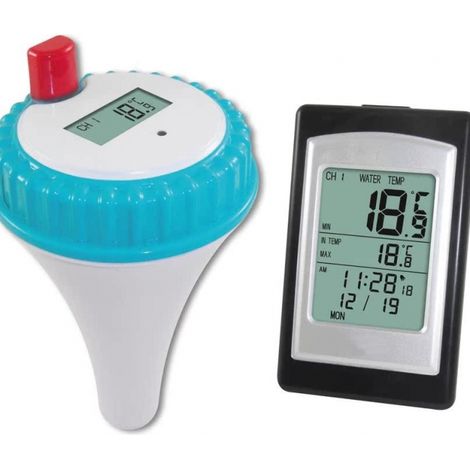 Drahtloses schwimmendes Thermometer, wasserdichtes Poolthermometer, digitale Fernbedienung (1/3)
