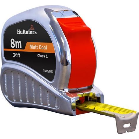 Hultafors TM8ME Chrome Tri-Matic Pocket Tape 8m/26ft, 25mm