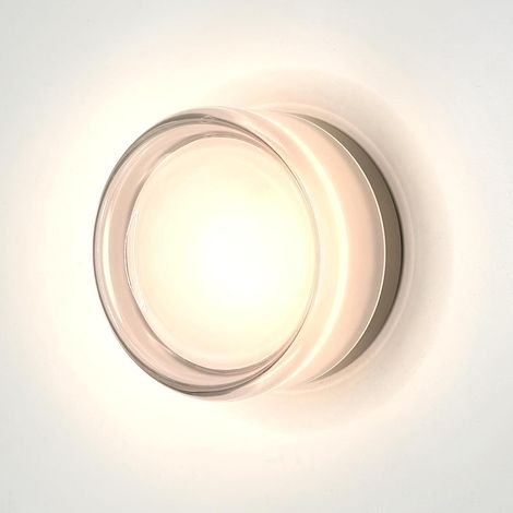 Lampada da parete per interni, 9 W, 230 V, bianco caldo 3000 K, trasparente, illuminazione decorativa da parete per soggiorno, camera da letto e corridoio [Classe di efficienza energetica E] (1/5)