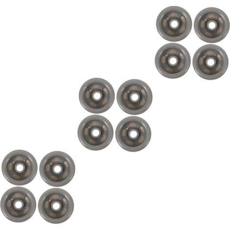 12 pièces accessoires de sèche-linge poulies de sèche-linge pièces de sèche-linge roulements poulies pièces de sèche-linge en plastique gris clair (1/5)
