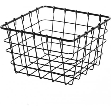 Panier en métal noir 15x15cm