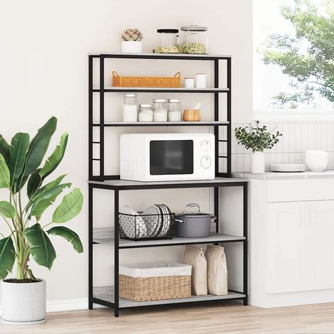 Küchenregal Graues Sonoma 100 x 40 x 168 cm Holzwerkstoff