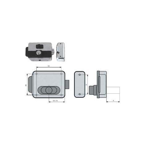 ELETTROSERR. CANCELLI REVERSIB. FORO VARIABILE C/PULSAN.MULTIPLA 5015 mm.5070 (NF5015/1Z) CORNI