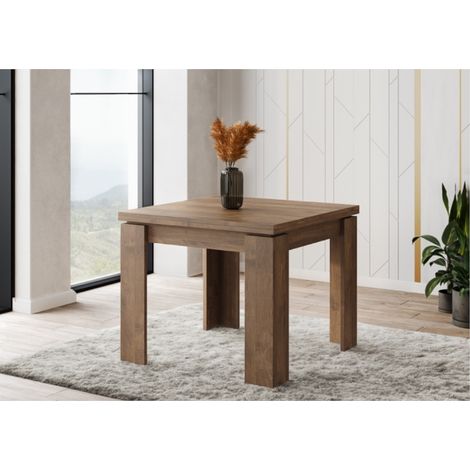 TAVOLO ULRICH A LIBRO 90/180X90XH78.5CM NOCE (1/2)