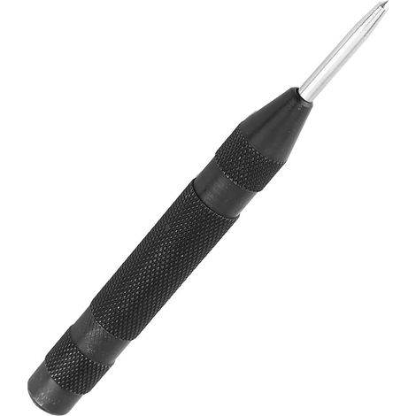 1pc Poinçon automatique noir pour marquage précis sur métal et bois, outil de perçage