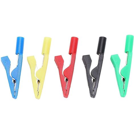 U16 2mm Tail Jack Krokodilklemme mit Nadel Jack Rot Schwarz GelbGrün Blau Isolierte Klemme