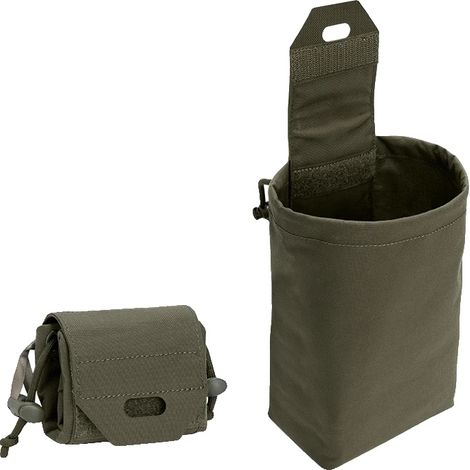 Bolsa de descarga, nailon resistente, compatible con MOLLE, color verde Ranger. (1/2)
