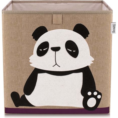 Boîte de rangement en tissu pour enfant "panda", compatible Ikea Kallax Lifeney (1/5)