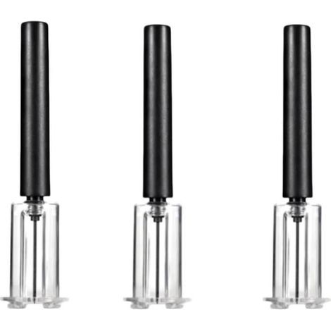 Ouvre bouteille en acier inoxydable Tire bouchon pneumatique Outil rapide et efficace pour vin, la cuisine, le bar et le restaurant (1/4)