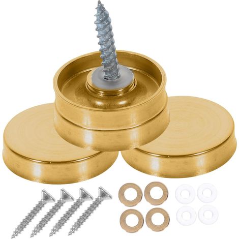 NUOBESTY Lot de 20 capuchons vis décoratifs en acier inoxydable (1/5)