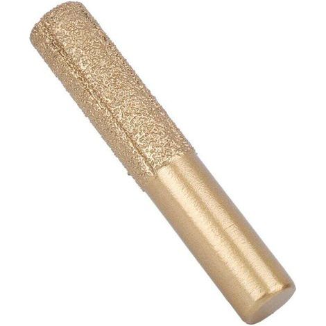 Ulisem Fräser für Oberfräse, Trimmer und Spindelformmaschine, Diamant-Fräser, goldgelöteter gerader Schaft für Quarzstein- und Marmorschneidmesser, 12,7 x 13,5 x 75 mm (1/4)